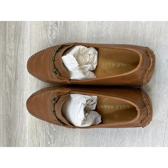 Cole Haan Wyatt Bit C35784 Men 9.5M Brown Leather Horsebit Driver MoccasinLoafer - Picture 4 of 10
